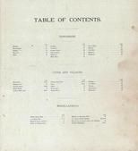 Table of Contents, Decatur County 1894